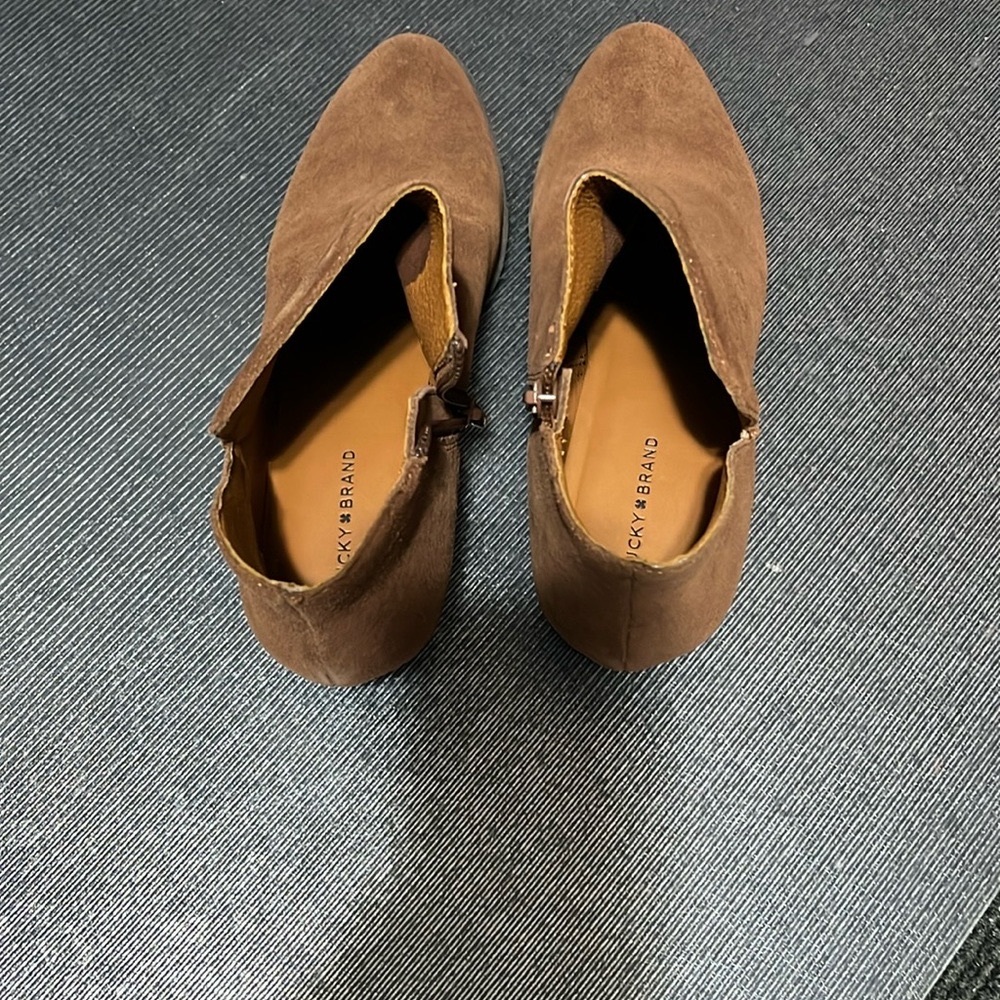 Lucky Brand Suede Leather Ankle Boots